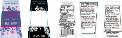 Image Description (My Beauty Spot Hand Sanitizer Lavender Frost Scented 29 mL 65 Vv)